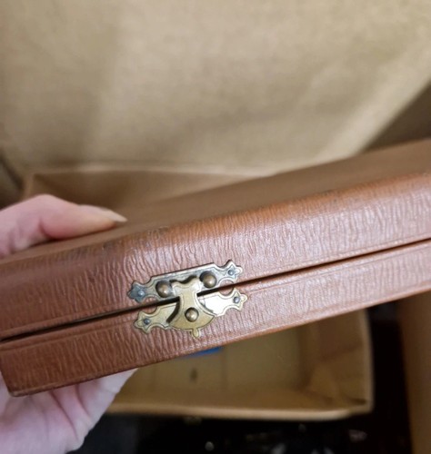 Antique cutlery box with - antique,