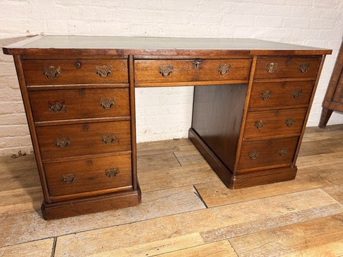 Antique victorian oak - oak, desk