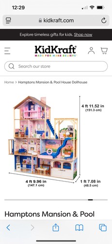 Wooden dollhouse kidcraft - wooden,
