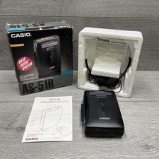 Casio AS-51R AM/FM Stereo Radio Cassette Player Walkman in Original Box