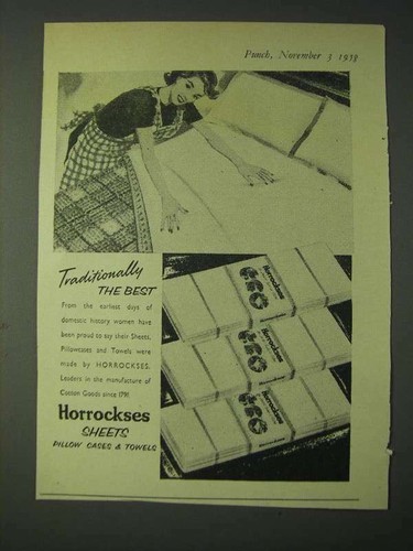 1958 horrockses sheets pillow - horrockses,