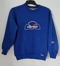 Vintage Ellesse Junior Children's Blue Sweatshirt Jumper Large Retro 90's