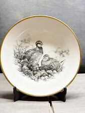 VINTAGE BOEHM GAME BIRD SERIES BOBWHITE QUAIL PLATE FINE BONE CHINA ENGLAND