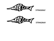 Marlin Stingray guitar decal