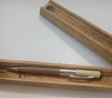 Vtg Wood Pencil Box and Pencil