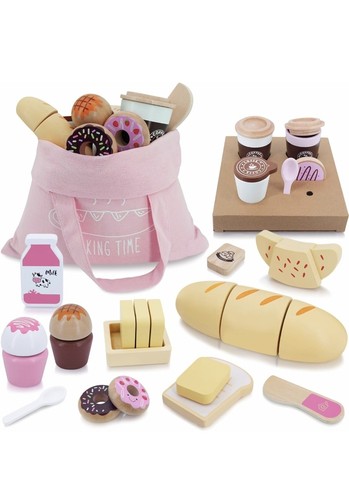 Wooden bakery playset food - playset,