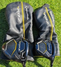 TaylorMade RBZ Black 10.5° Driver/15° 3 Wood Regular Graphite Shafts GP Grips