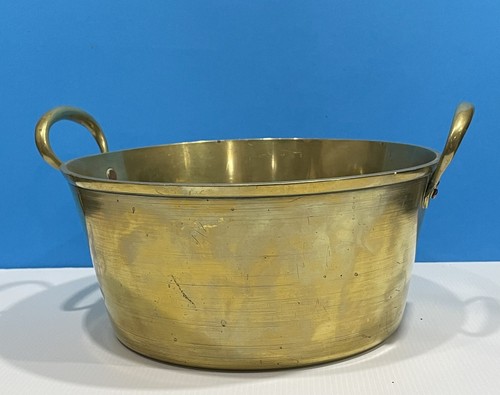 Antique vintage brass jam pan - brass,