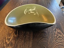 mid century rare royal lancastrian serving dish - otter detail by john brannan