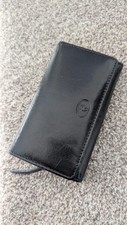 Genuine Leather Black Lloyd Baker London Wallet - Trifold With Coin Compartment