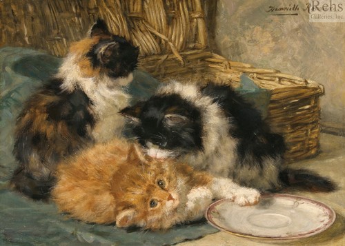 Henriette ronner knip cat art - henriette,