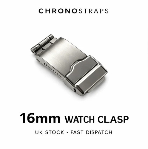 16mm stainless steel watch - stainless,