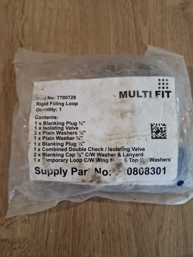 Baxi boiler filling loop kit - filling,