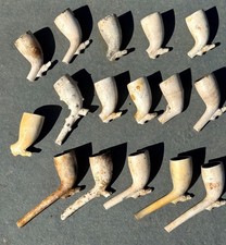 Collection Job Lot of Victorian Horse / Horse Racing Themed Clay Pipes