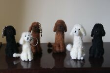 Needle Felted Poodles (3 colours) and Bichon Frise  Handmade. Free UK P+P