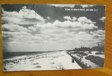 Scene At Beach Front Sea Girt