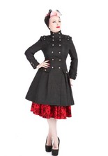 Black Brocade Trench Coat