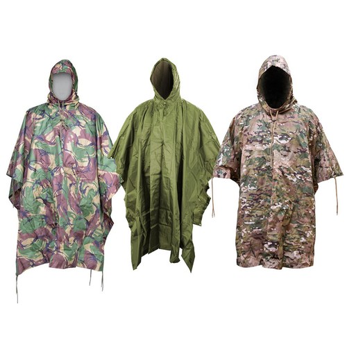 Camouflage fishing poncho - camouflage,