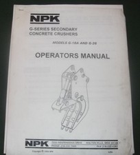 NPK G-18A G-26 CONCRETE