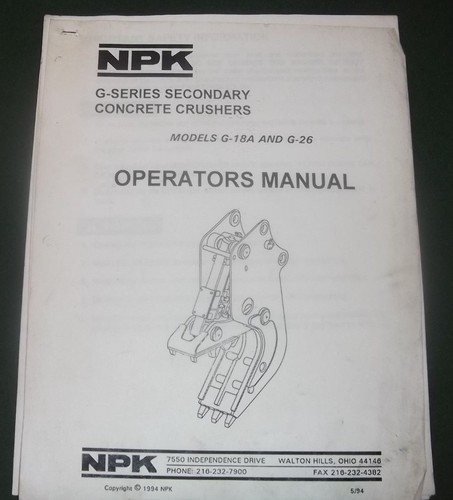 Npk 18a 26 concrete - g-26,