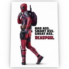 Deadpool Movie Poster Satin