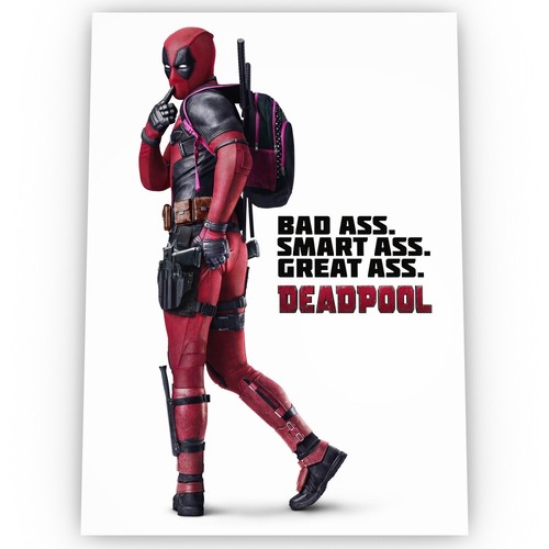 Deadpool movie poster satin - movie,