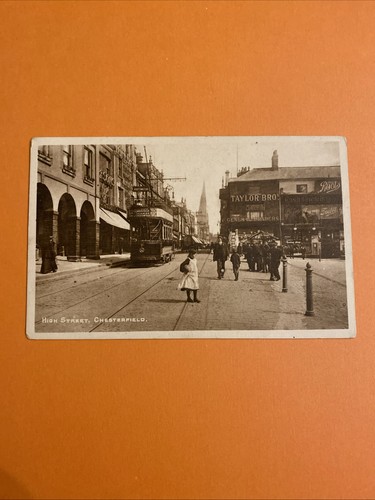 Chesterfield postcard high - postcard,