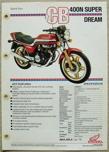 Honda cb400n super - super, dream