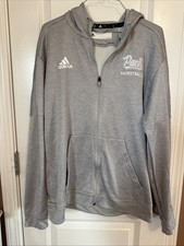 Men’s XL Adidas Nevada Pack Basketball Full Zip Jacket Light Gray