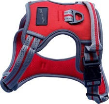 Hem & Boo Dog Reflective Red Easyfit Adjustable Sports Harness XS-XL