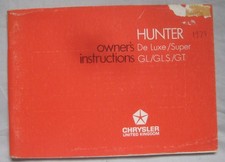 1973 Chrysler Hunter Owner's Handbook Pub, No. 71264177