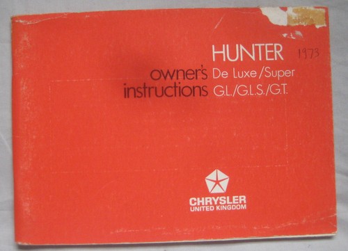 1973 chrysler hunter owner - 1973,