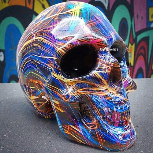 Graffiti skull gothic ornament - graffiti,