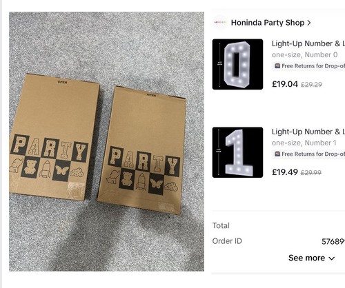 Large light and 0 - large,