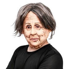 CreepyParty Old Woman Mask