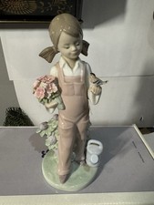 Boxed Retired LLadro Figure Of Spring