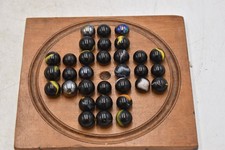 Antique Solitaire Wooden Board