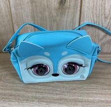 Purse Pets Blue Fierce Fox Interactive Girls Kids Handbag -Great Used Condition 