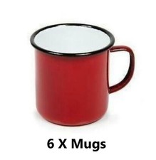 6 X Falcon Enamel Mug