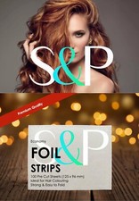 Pre Cut Foil Strips For Hair Colouring, Tinting & Dyes 100 x Short / Long Sheets