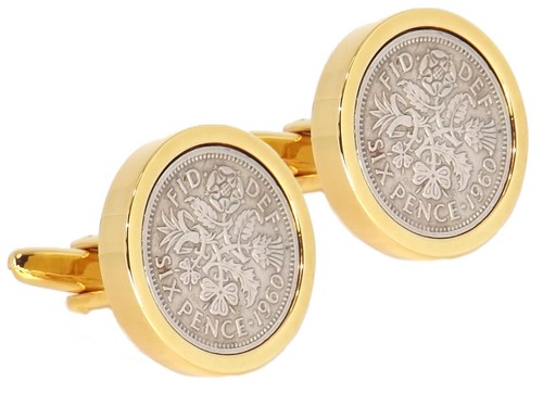 1960 sixpence set 9ct - set,