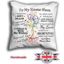 Personalised Cuddle Cushion Daughter / Granddaughter Cuddle Cushion Pillowcase 