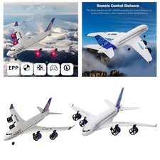 2.4G Remote Control Aircraft 3.5 Channel Airbus Toy EVA Lightweight for Kids