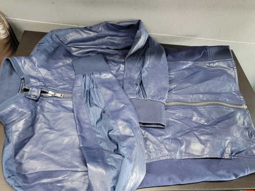 Zara man blue faux leather - zara,