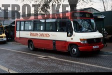 35mm Slide Philips Coaches Mercedes Benz O814D Plaxton 15 T91JBA c2000 Original