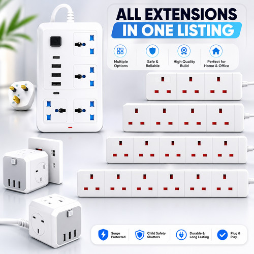 Surge protected extension lead - extension,