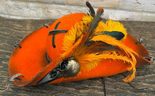 ORANGE Distressed Pirate Hat