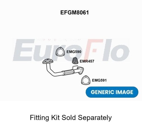 Exhaust pipe front fits daewoo - exhaust,