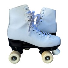 Roces Quad Roller Skates UK6 EU40 White Leather Toe Stoppers
