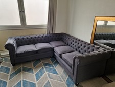 Corner sofa grey good